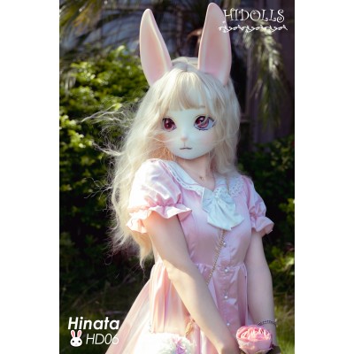 (HD06)HiDolls 'Hinata'Handmade Female/Girl Resin Full Head Long Ear Kitty Cosplay Japanese Animego BJD Cat Kigurumi Doll Mask