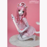 (HD04)Lilith Female Cute Kitty Cat Mask Girl Resin Full Head Cosplay Japanese Role Play BJD Kigurumi Mask Crossdresser Doll Mask