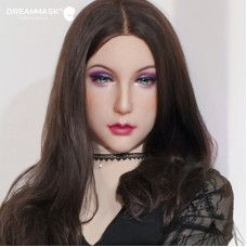 (Ching4M) America Makeup! Crossdress Silicone Female Mask Full/Half Head Transgender Realistic Face Kigurumi Cosplay DMS Mask Drag Queen
