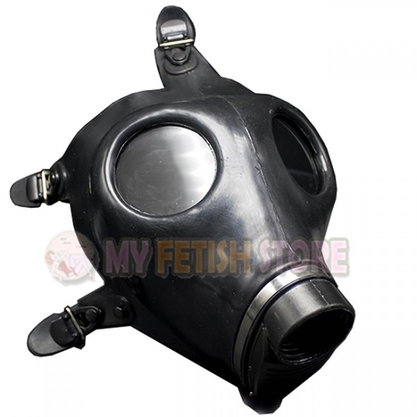 Top quality latex rubber face conquer gas mask fetish hood accessory breathing control equipment fetish wear