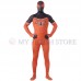 Full Body black and orange Spider-man Lycra Spandex Bodysuit Cosplay Zentai  Suit Halloween Fancy Dress Costume 