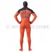 Full Body black and orange Spider-man Lycra Spandex Bodysuit Cosplay Zentai  Suit Halloween Fancy Dress Costume 