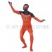 Full Body black and orange Spider-man Lycra Spandex Bodysuit Cosplay Zentai  Suit Halloween Fancy Dress Costume 