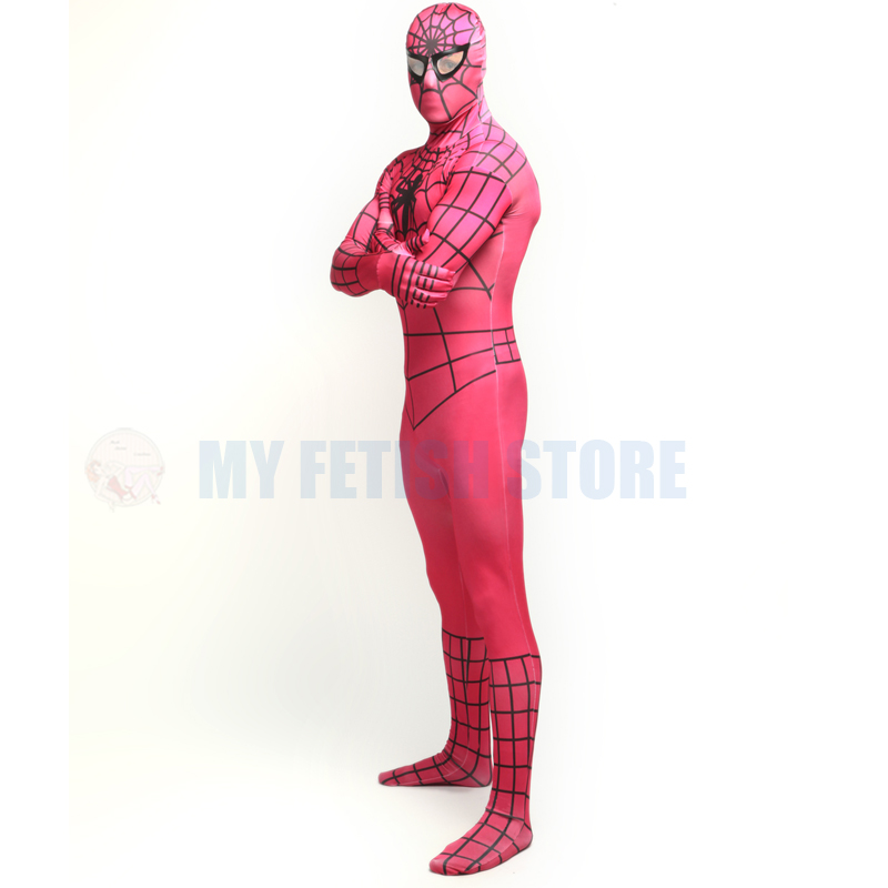 Halloween Costume Pink Spiderman Zentai 17030601